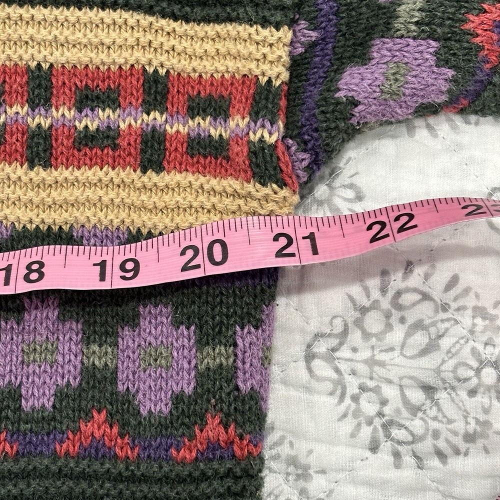 Vintage Woods‎ & Gray Fall Sweater 90s Retro Hygge Gorpcore Outdoor FLAW READ - Picture 6 of 8